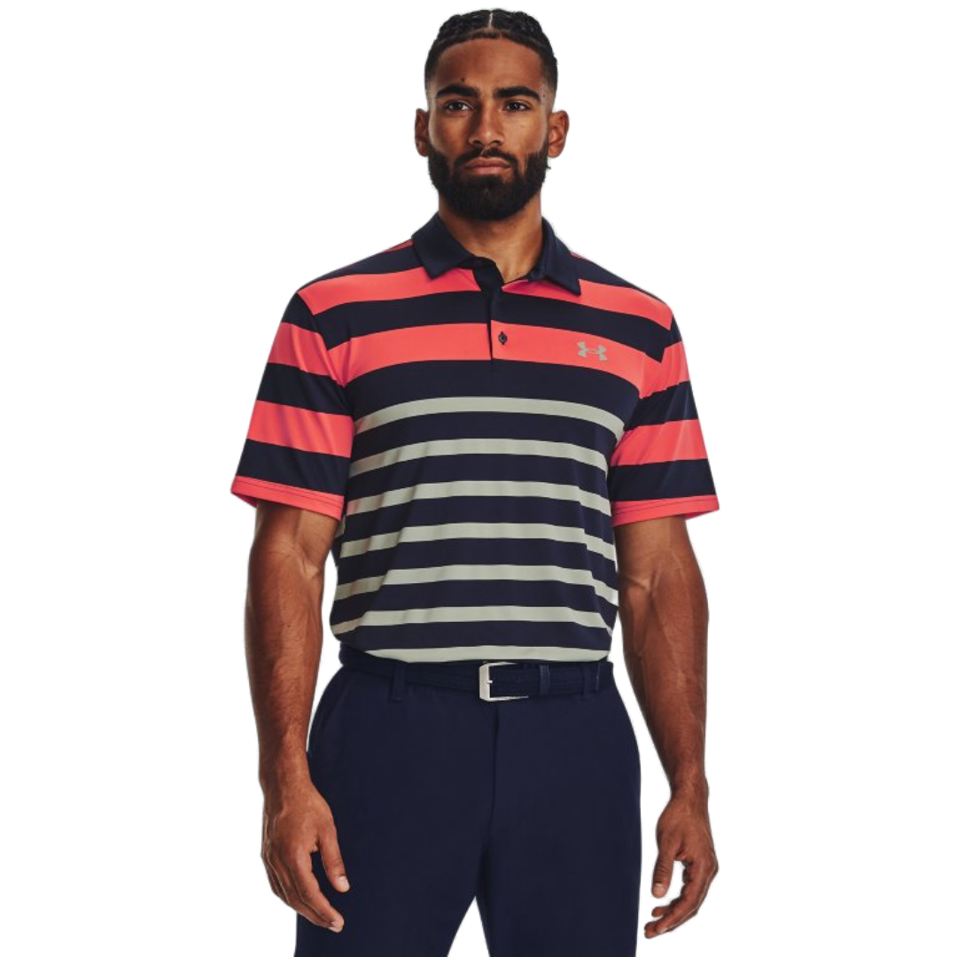 Under armour cheap raise stripe polo